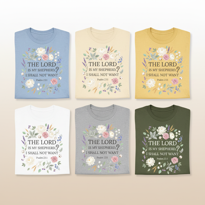 The Lord Is My Shepherd T-Shirt_6color_grid