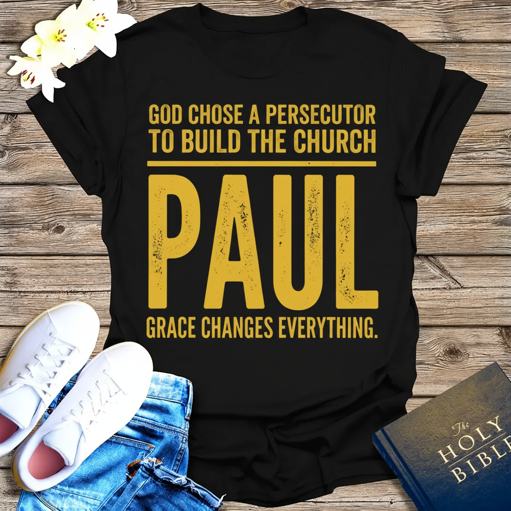 Grace Changes Everything Paul T-Shirt_dual_model_life