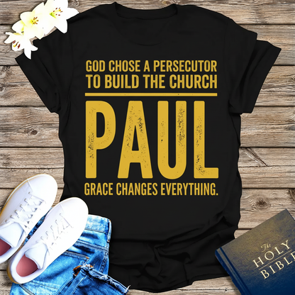 Grace Changes Everything Paul T-Shirt_dual_model_life