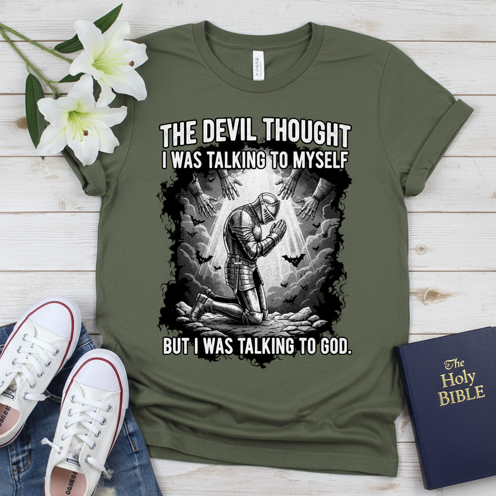 Warrior Prayer Faith T-Shirt_triple_model