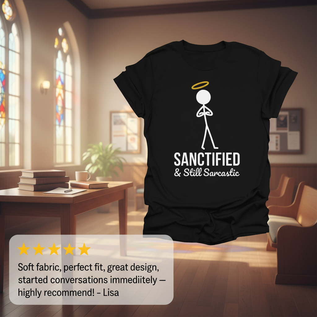 Sanctified & Sarcastic T-Shirt_review_5star