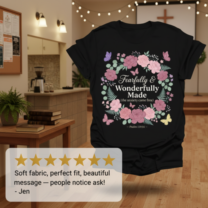 Fearfully & Wonderfully Made T-Shirt_review_5star