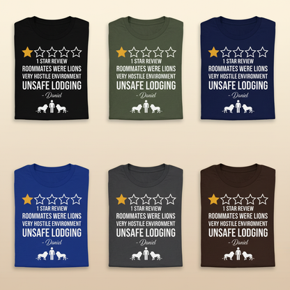 Daniel's 1-Star Review T-Shirt_6color_grid