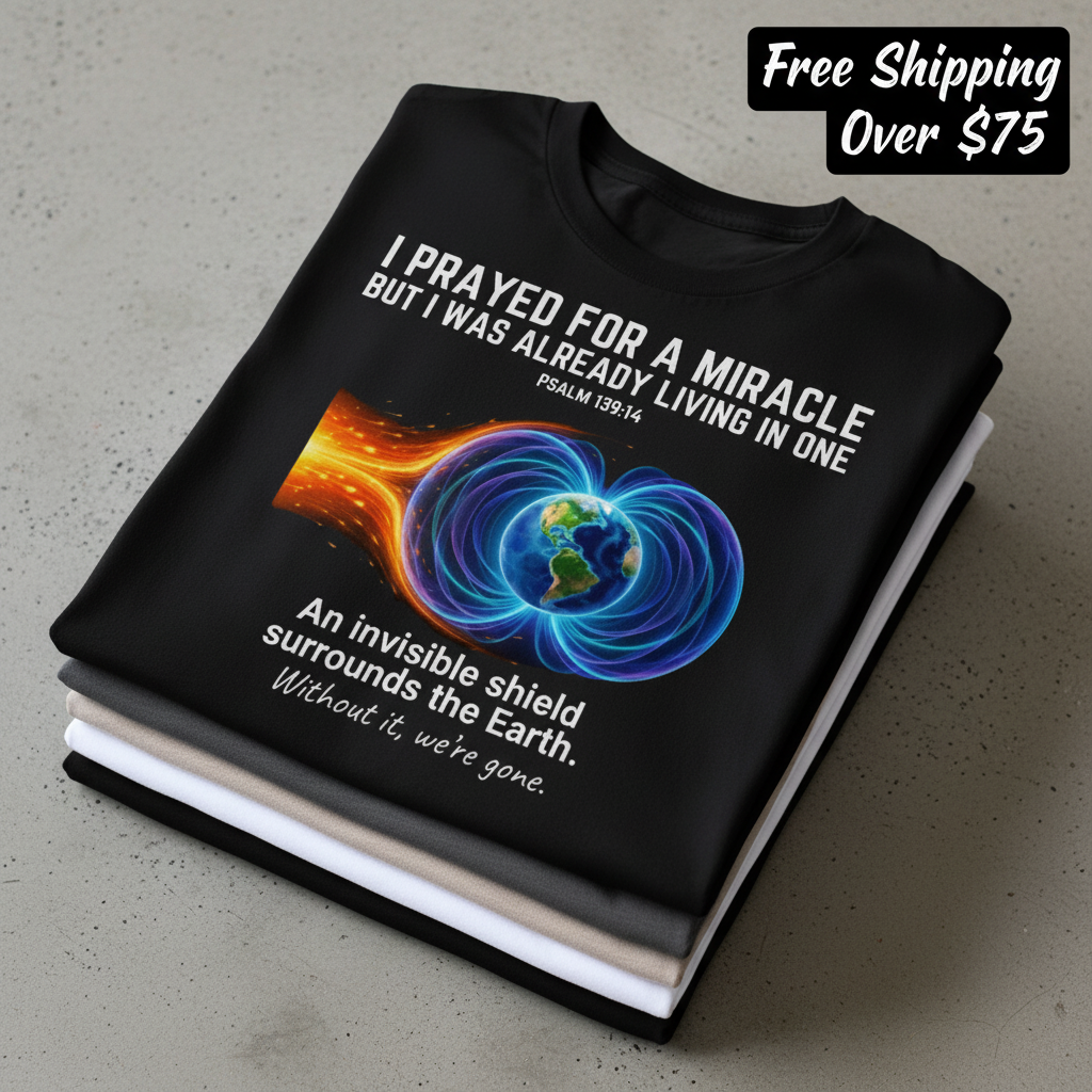 Invisible Shield Earth T-Shirt_stacked_flatlay