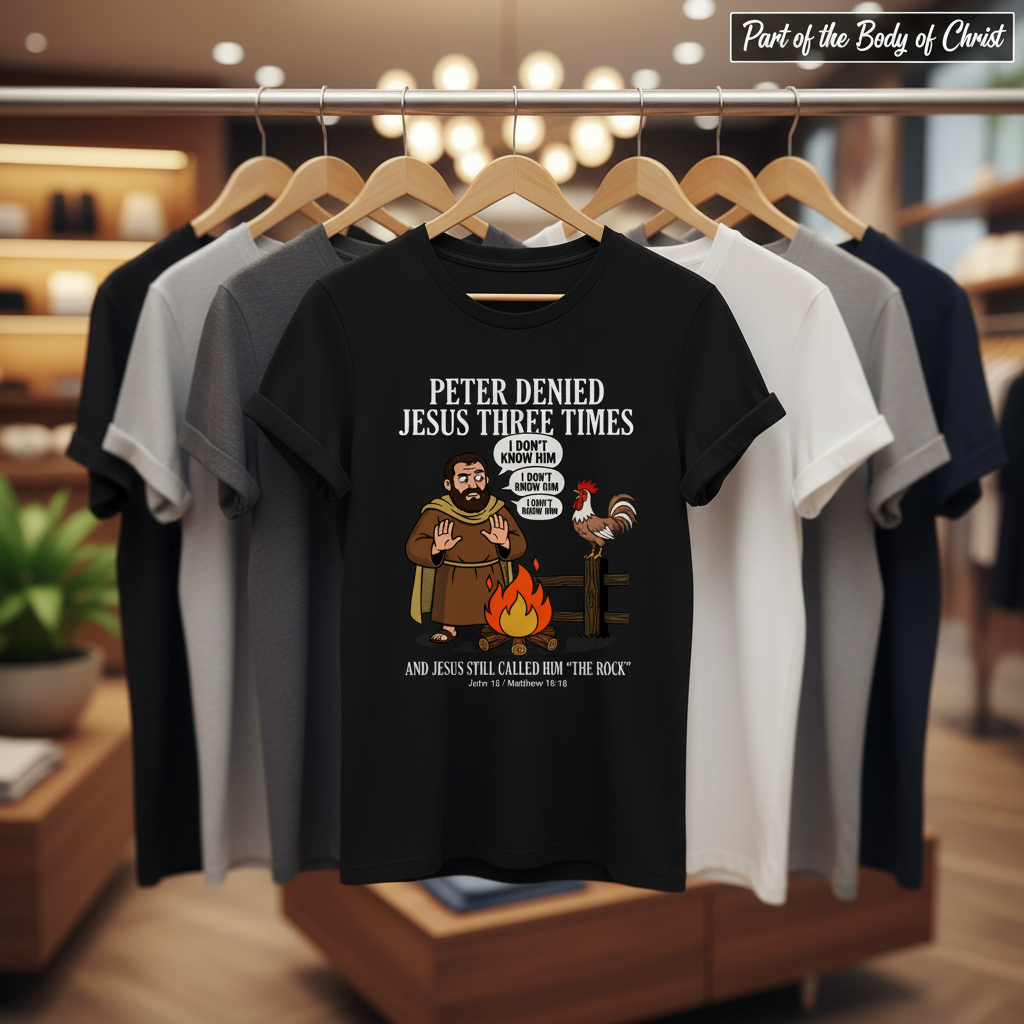 Peter Denied Jesus T-Shirt_boutique_rack