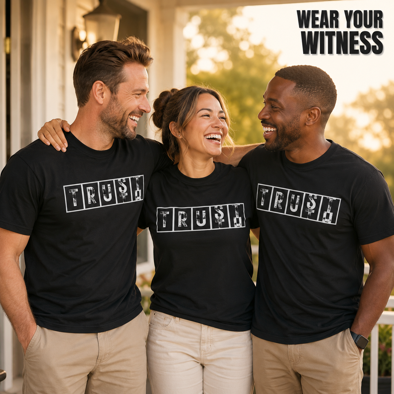 Bold TRUST Statement T-Shirt_group_shot