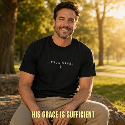Jesus Saves T-Shirt_ls_golden
