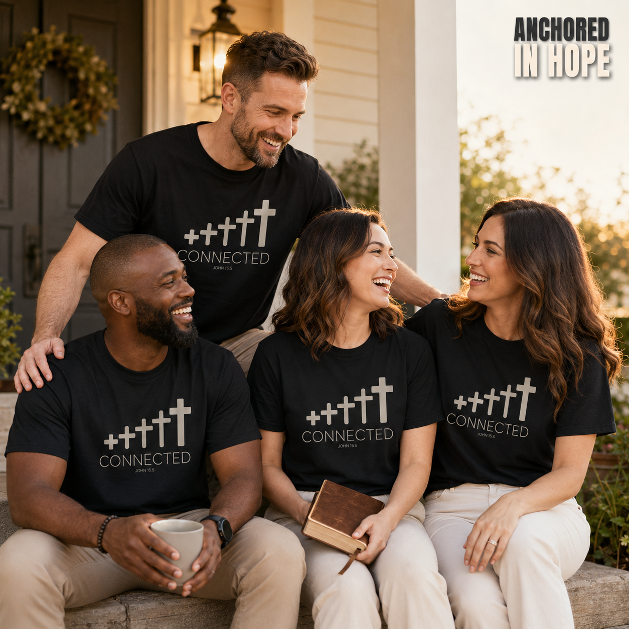 Connected in Christ T-Shirt_group_shot