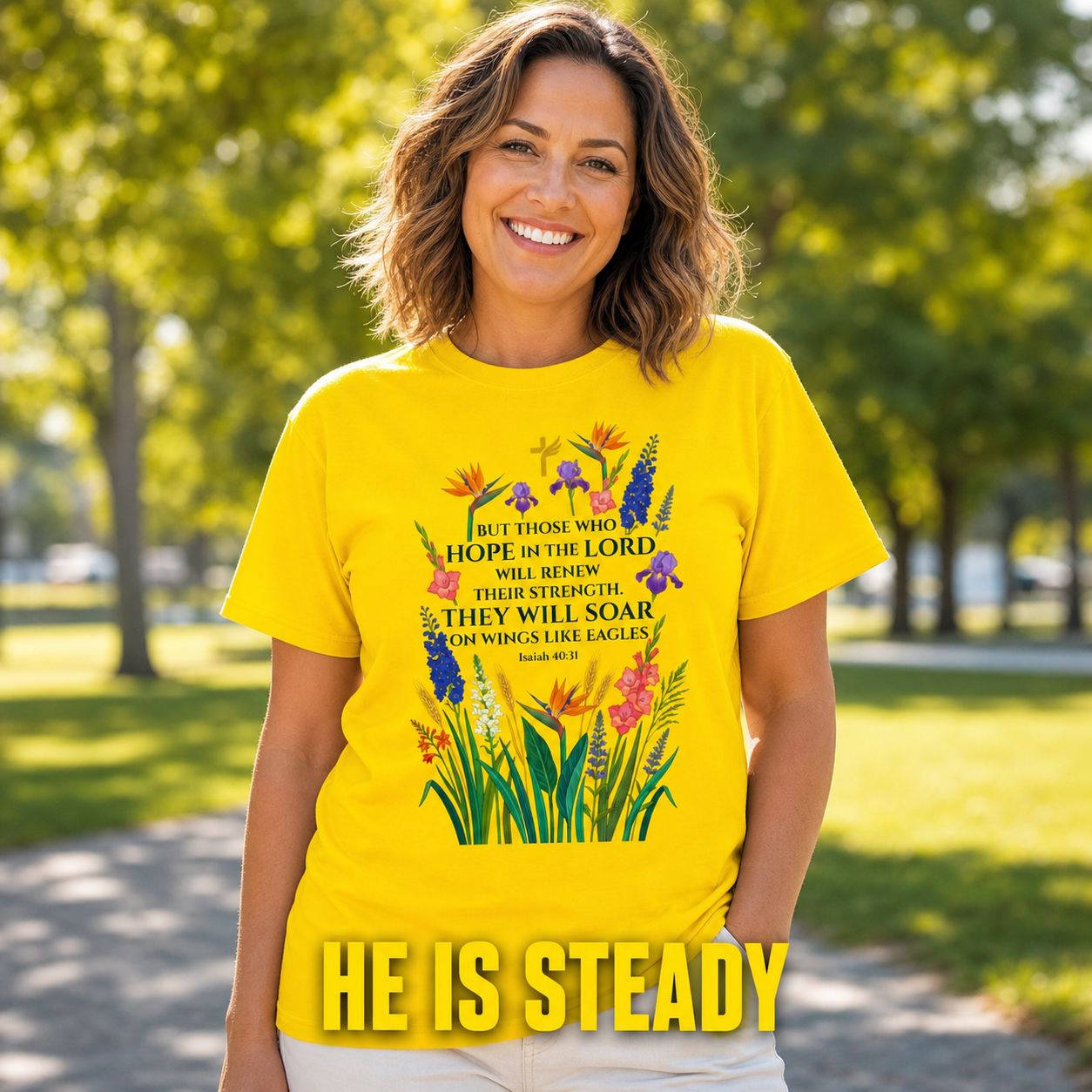 Soar on Wings Like Eagles T-Shirt_active_outdoor