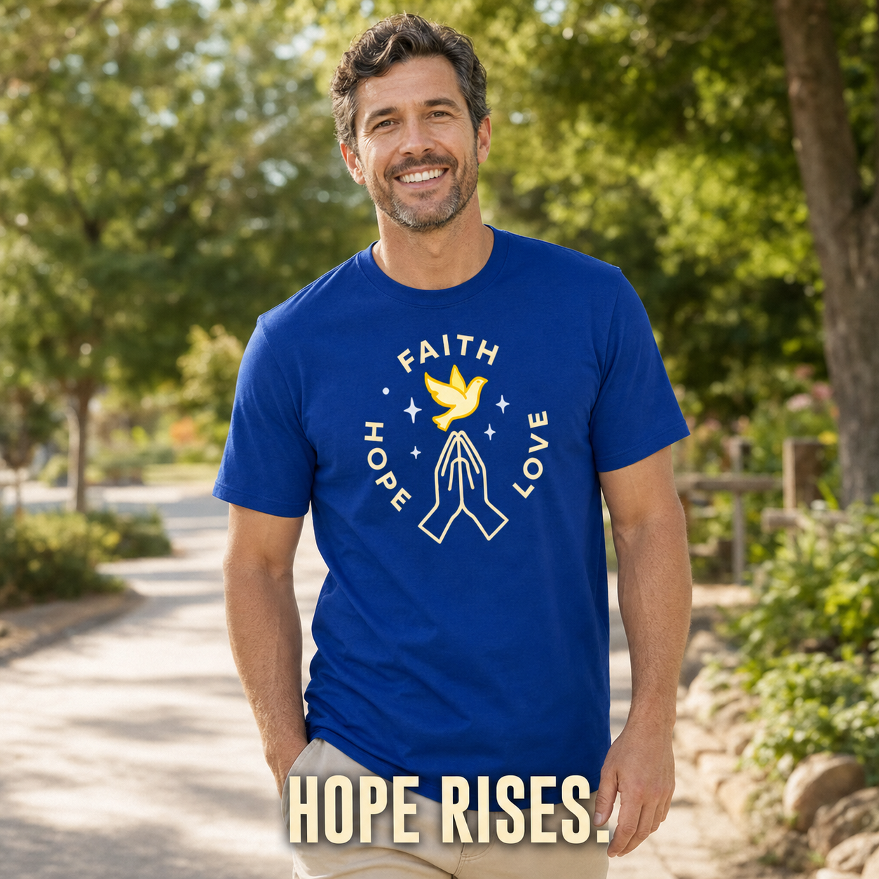 Faith Hope Love T-Shirt_active_outdoor