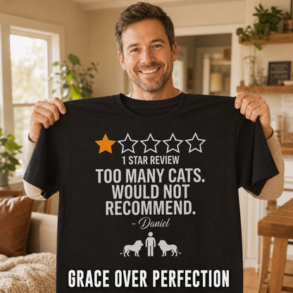 Too Many Cats One-Star Review T-Shirt_ugc_holdup