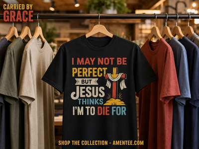 Jesus Thinks I'm Worth It T-Shirt_boutique_rack
