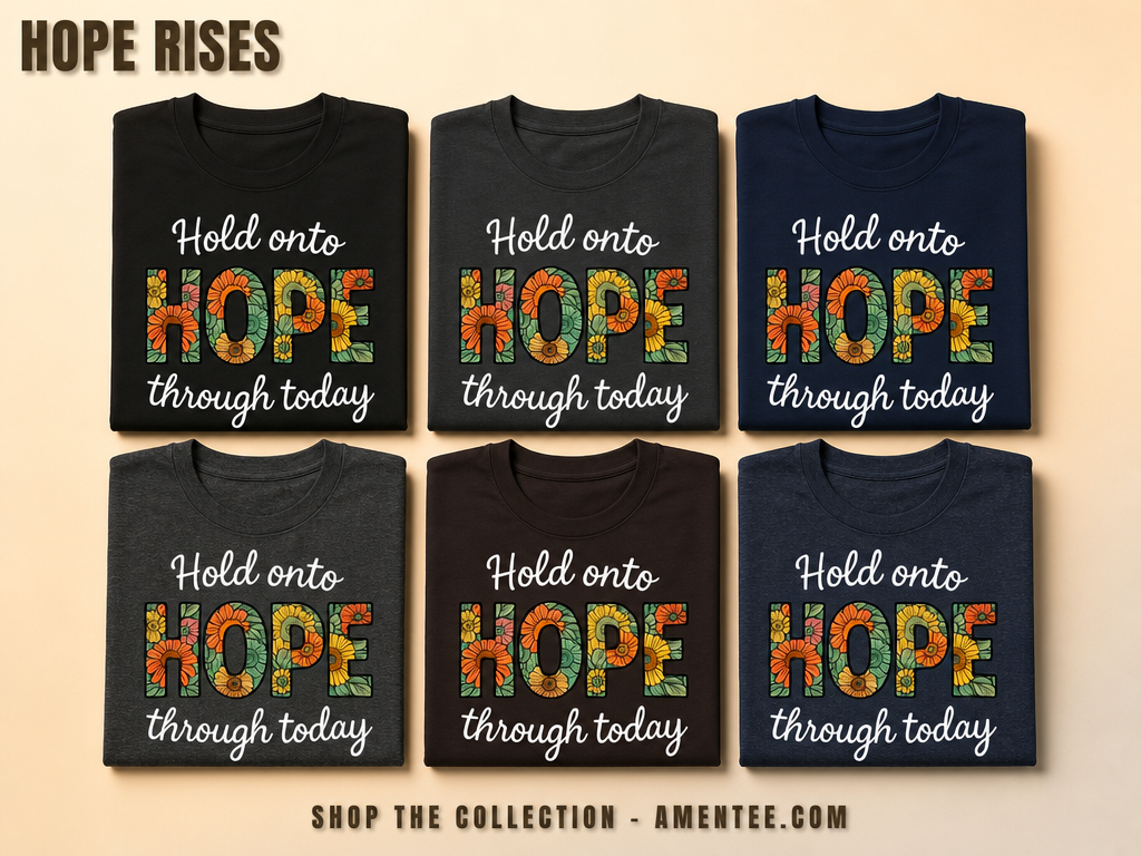 Hope Through Flowers T-Shirt_6color_grid