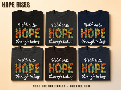 Hope Through Flowers T-Shirt_6color_grid