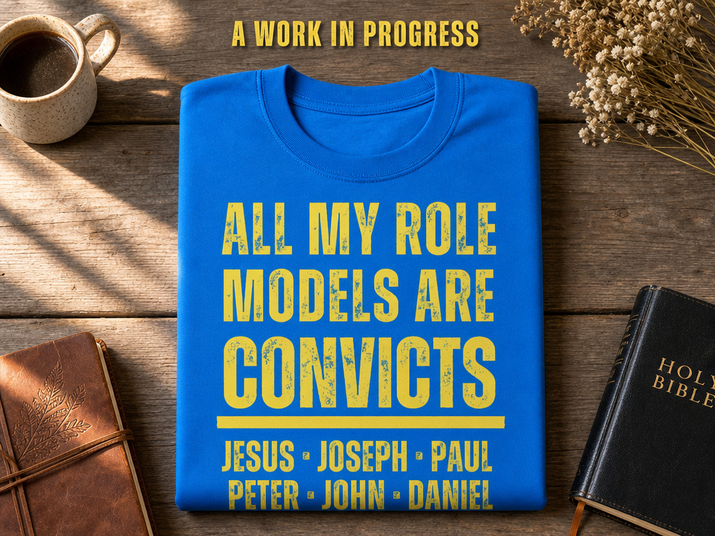 All My Role Models Are Convicts T-Shirt_folded_flatlay