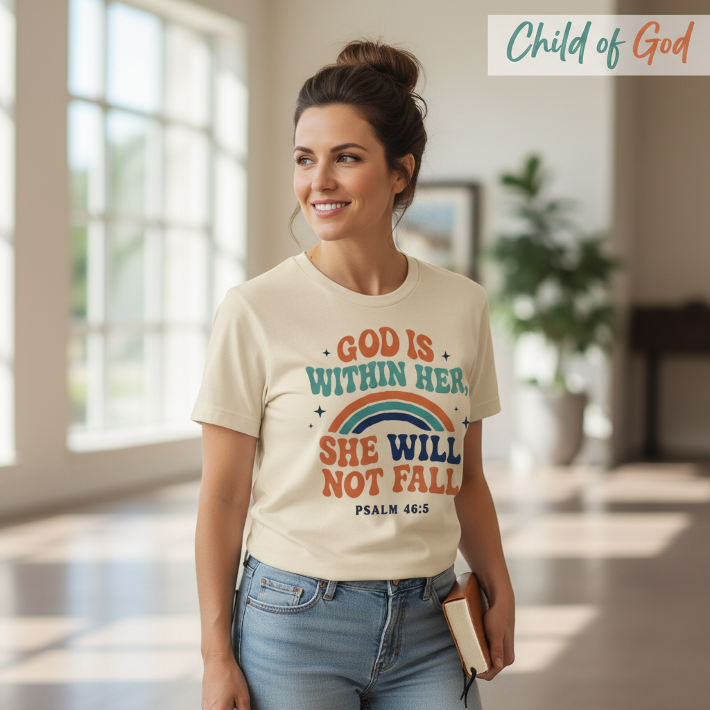 She Will Not Fall T-Shirt__lifestyle