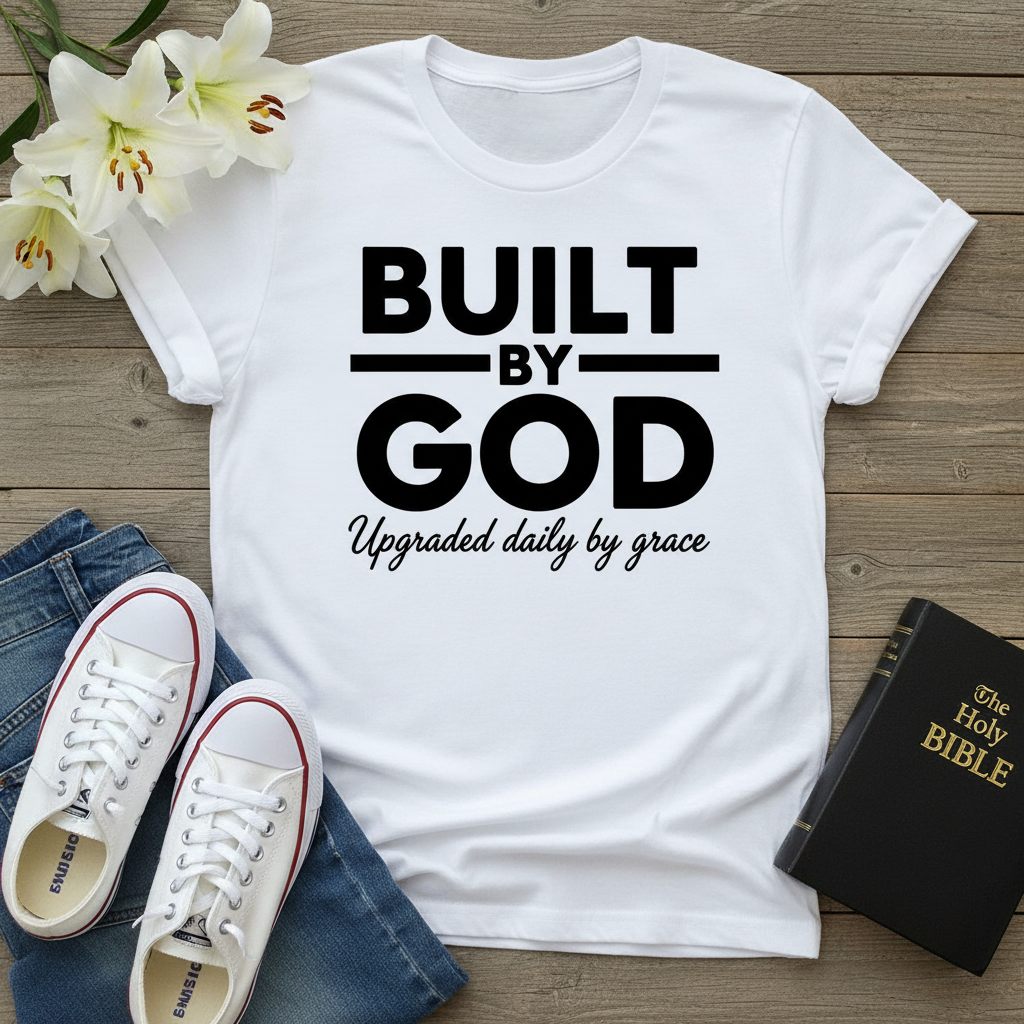 Built by God T-Shirt_triple_model