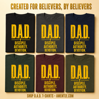 D.A.D. Disciple Authority Devotion T-Shirt_6color_grid