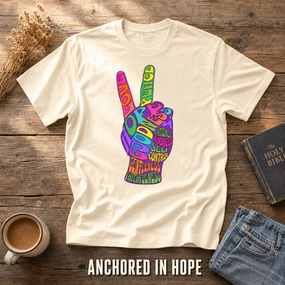 Fruit of the Spirit Peace Sign T-Shirt_style_flat