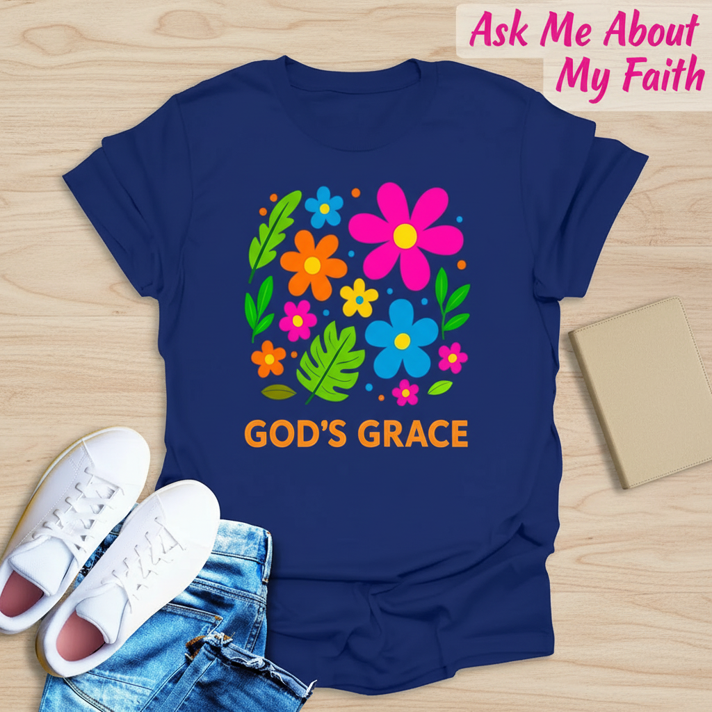 God's Grace Bloom T-Shirt__pair