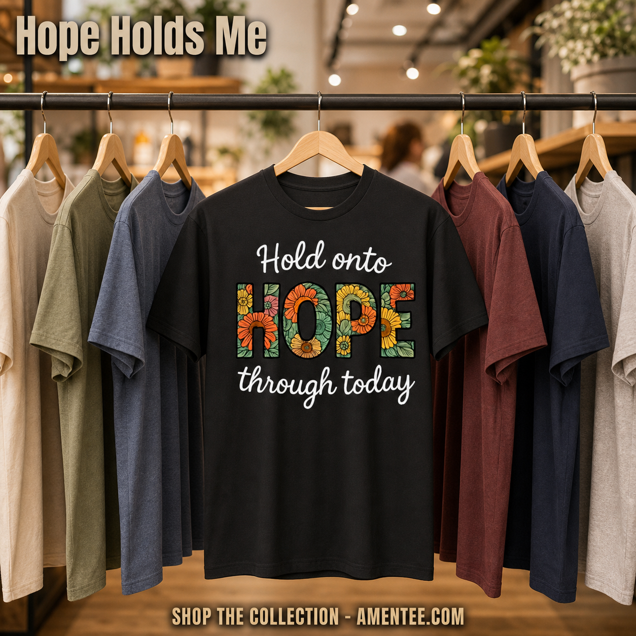 Hope Through Flowers T-Shirt_boutique_rack