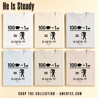 He Left the 99 T-Shirt_6color_grid