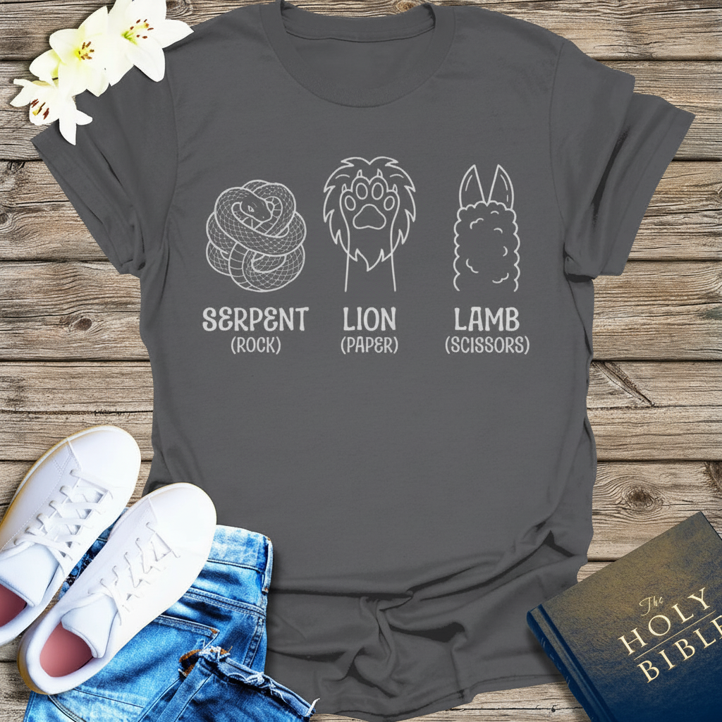 Serpent Lion Lamb T-Shirt_triple_model