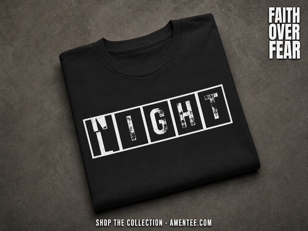 Walk By Faith Not By Night T-Shirt_fold_tilt