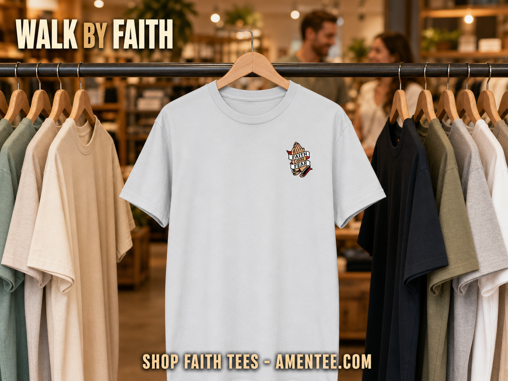 Faith Over Fear T-Shirt_boutique_rack