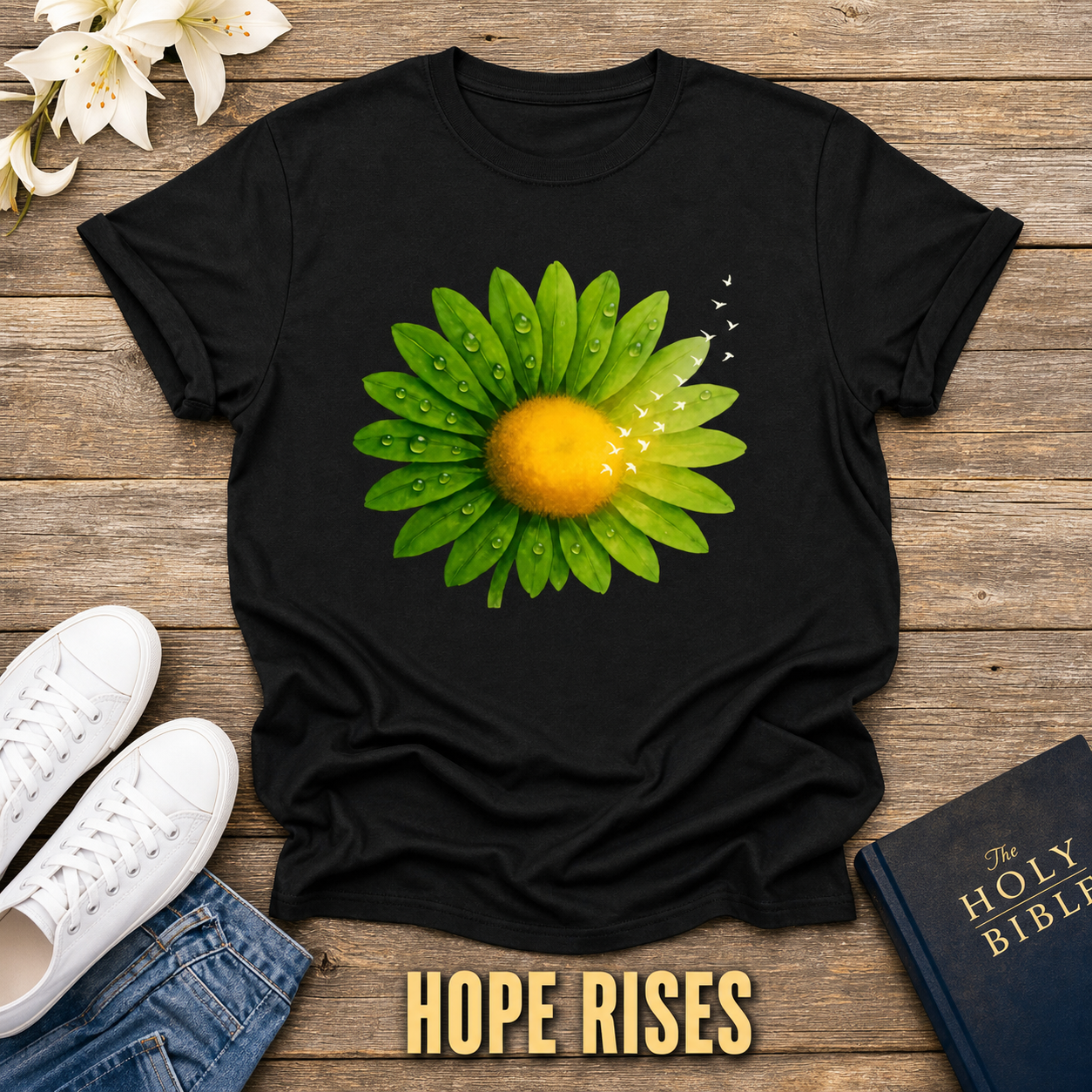 Bloom and Soar T-Shirt_style_flat
