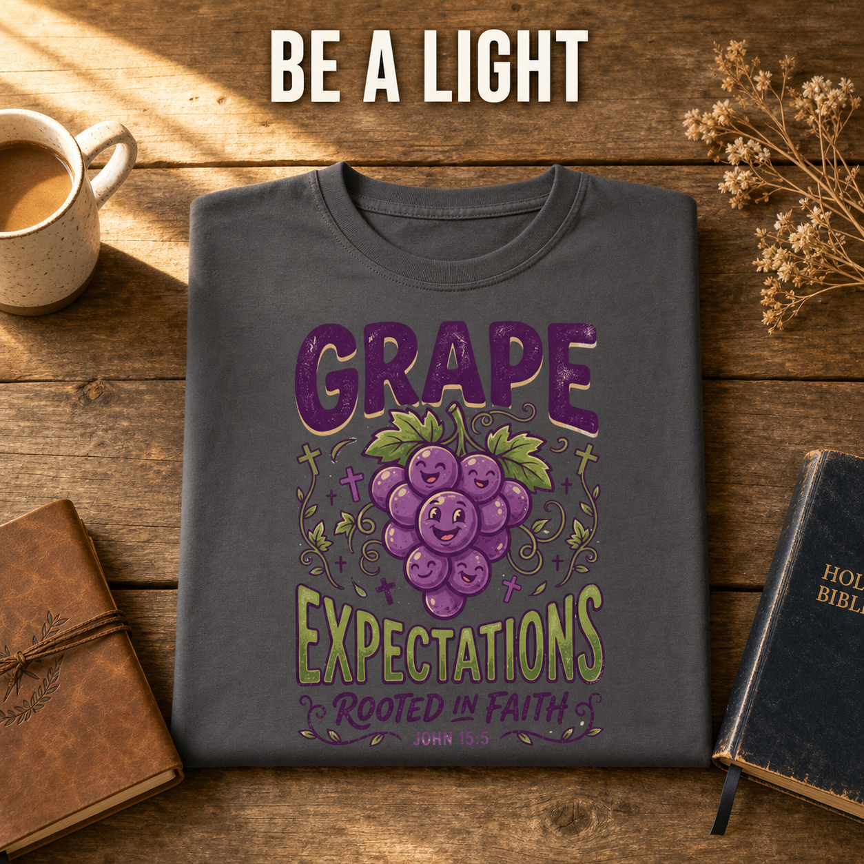 Grape Expectations T-Shirt_folded_flatlay