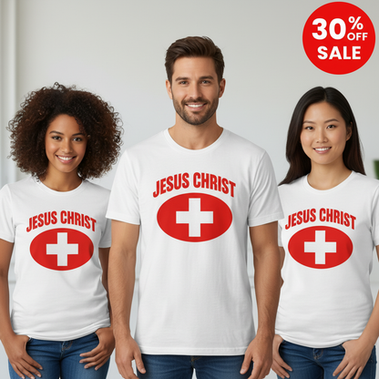 Jesus Christ Heals T-Shirt_triple_model