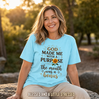 Purpose and Bonus Mouth T-Shirt_ls_golden