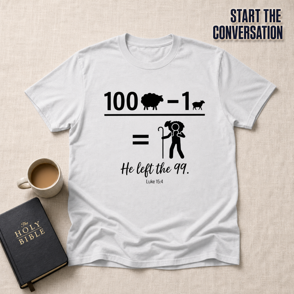 He Left the 99 T-Shirt_min_flat