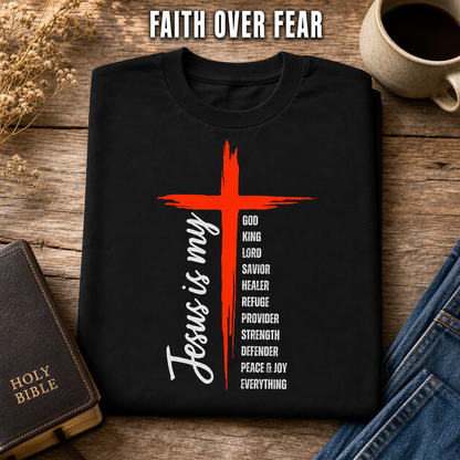 Jesus Is My Everything T-Shirt_folded_flatlay