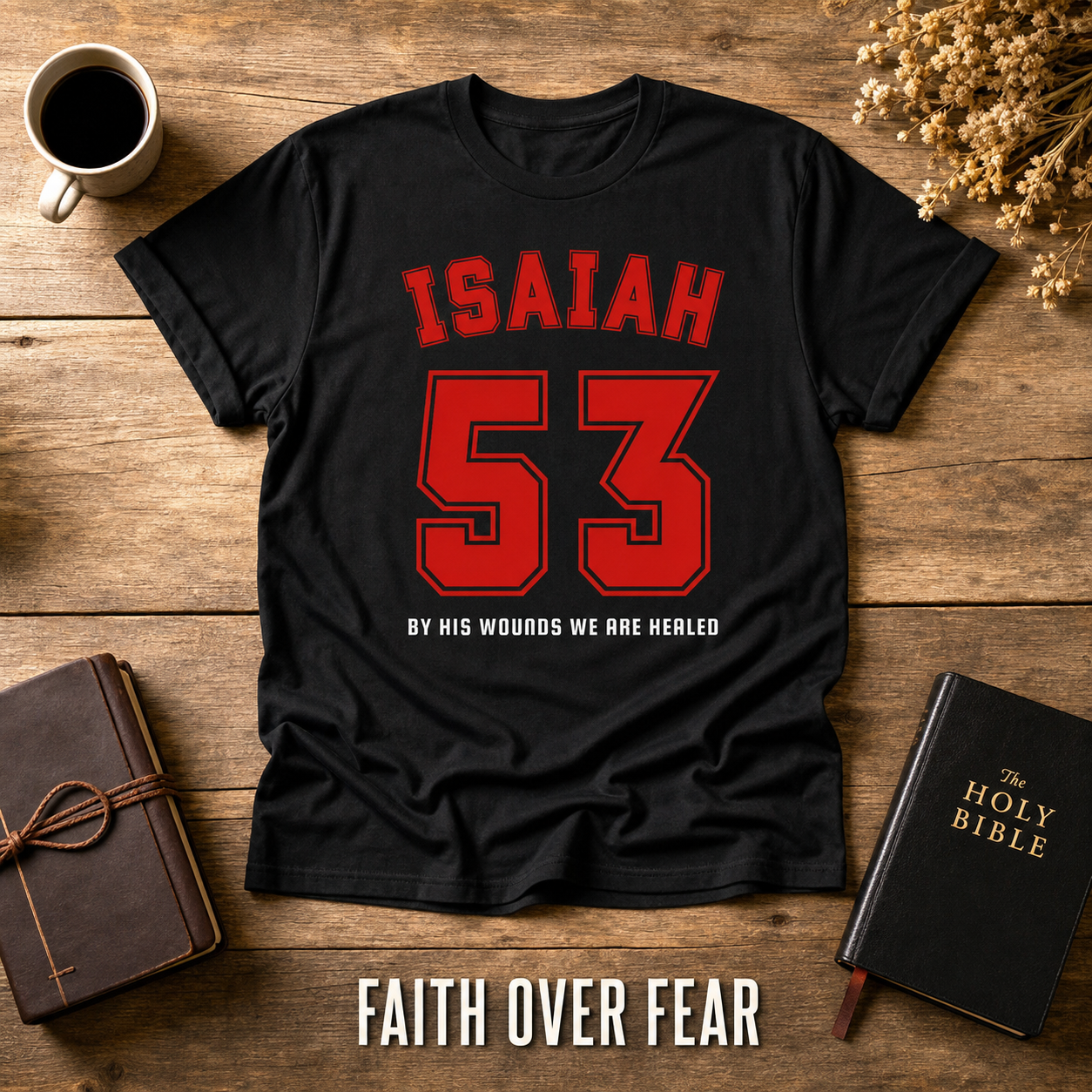 Isaiah 53 Victory T-Shirt_style_flat