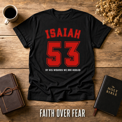 Isaiah 53 Victory T-Shirt_style_flat