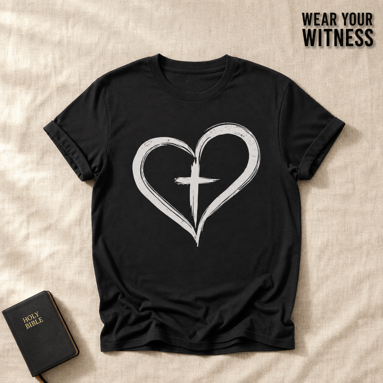 Cross in Heart T-Shirt_min_flat