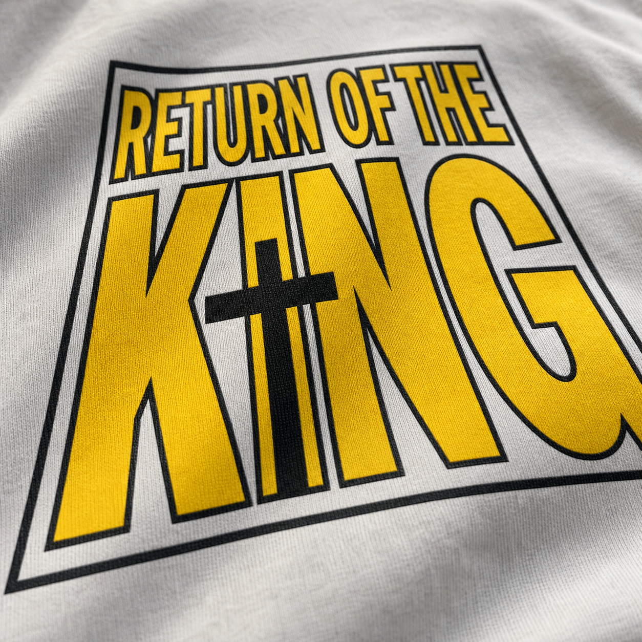 Return of the King T-Shirt_macro_detail