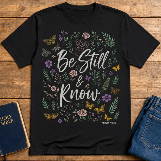 Be Still & Know T-Shirt - Black