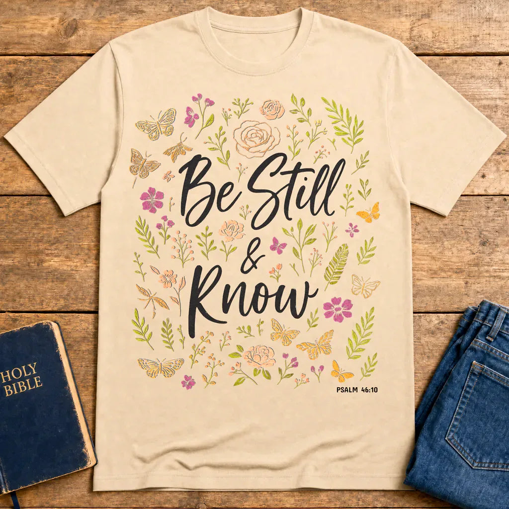Be Still & Know T-Shirt - Natural