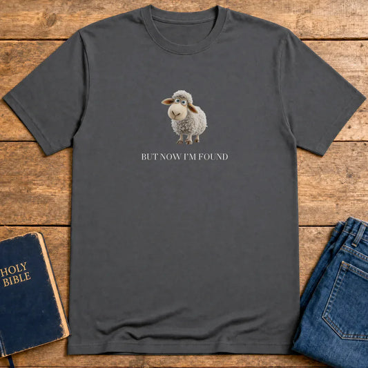 Lost But Loved Sheep T-Shirt - Charcoal