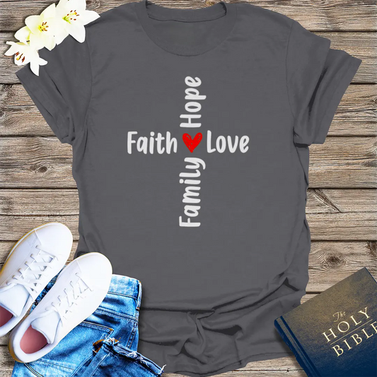 The Way, The Truth, The Life T-Shirt - Charcoal