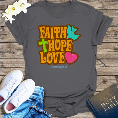 The Way, The Truth, The Life T-Shirt - Charcoal