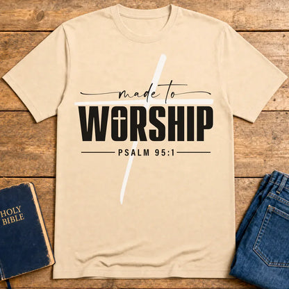 Made to Worship T-Shirt - Natural