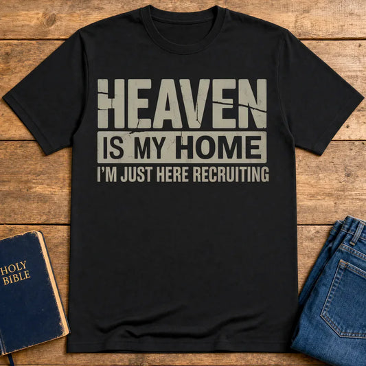 Heaven Is My Home T-Shirt - Black