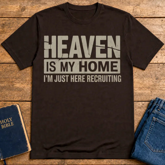 Heaven Is My Home T-Shirt - Dark Chocolate