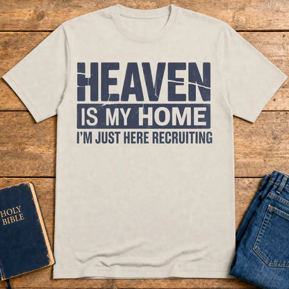 Heaven Is My Home T-Shirt - Ice Grey