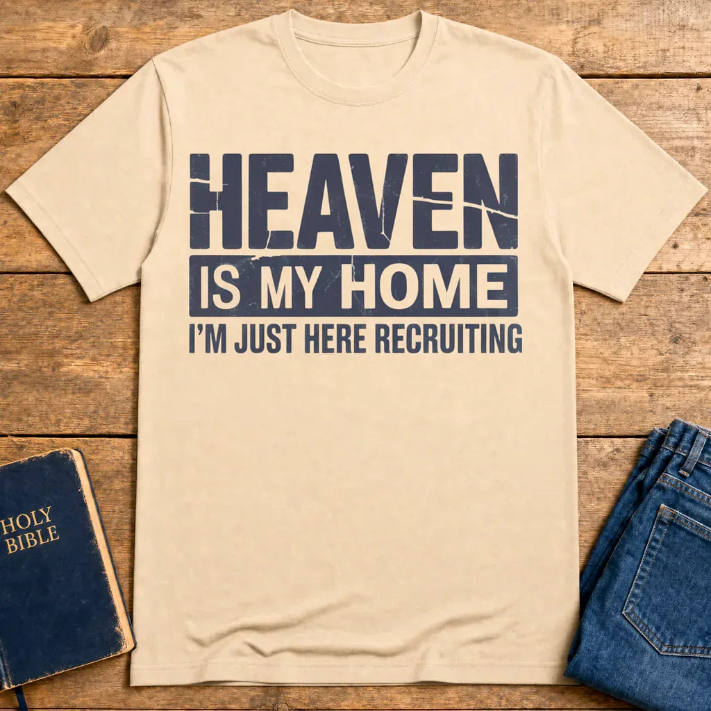 Heaven Is My Home T-Shirt - Natural