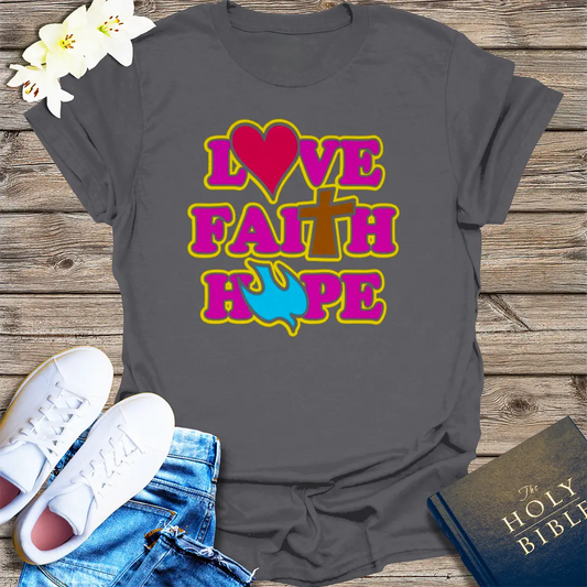 The Way, The Truth, The Life T-Shirt - Charcoal